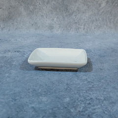 COPETINERO RECT. PORCELANA BLANCA