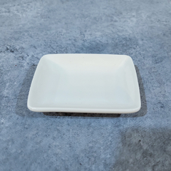 COPETINERO RECT. PORCELANA BLANCA - comprar online