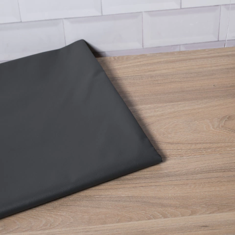 MANTEL ECOCUERO CUADRADO GRIS GRAFI