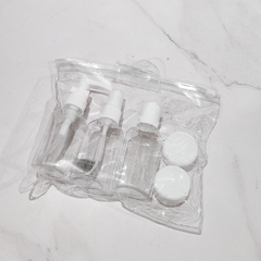 SET 5 ENVASES PLASTICOS P/VIAJE - comprar online