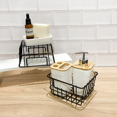 MINI ORGANIZADOR METALICO NEGRO - comprar online