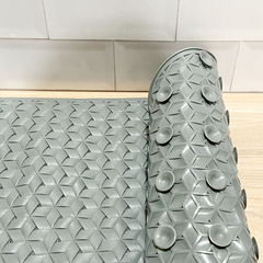 ALFOMBRA ANTIDESLIZANTE CUBOS GRIS - comprar online