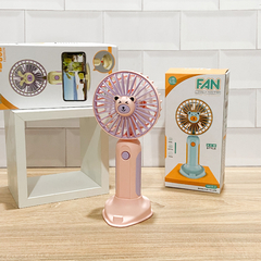 VENTILADOR DE MANO C/PIE RECARGABLE