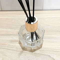 DIFUSOR VIDRIO DIAMANTE BORDE ORO - comprar online