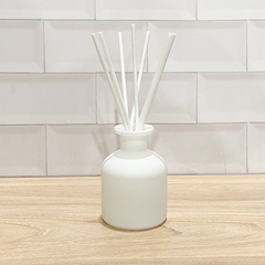 DIFUSOR MINI BOTELLON VIDRIO BLANCO