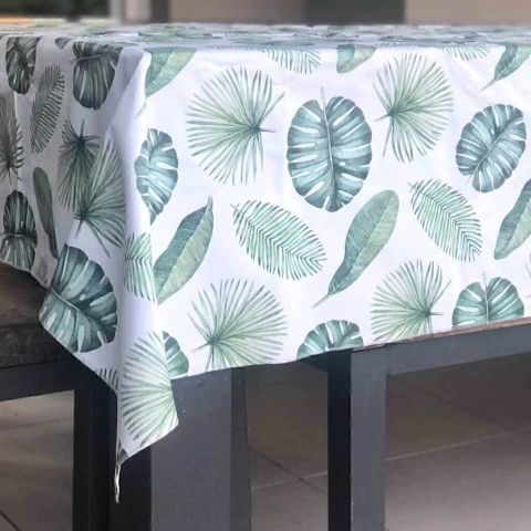 MANTEL ECOCUERO 300X140CM PALMERA
