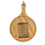 Tábua Gourmet Redonda Bambu com Alça Couro 38 cm EcoKitchen - comprar online