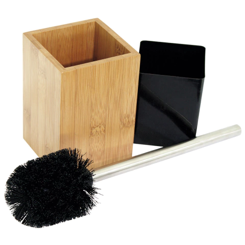 Kit Limpeza Para Banheiro Em Bambu Escova Sanitária Mimo