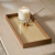 Bandeja Decorativa Com Rattan Retangular Em Mdf 38x18cm Mart na internet