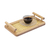 Bandeja Decorativa Retangular Bambu e Palhinha com Alça 25x15cm - comprar online