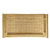 Bandeja Decorativa Retangular Bambu e Palhinha com Alça 35x20cm - Utteis