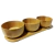 Kit 3 Bowl Tigela com Colher Base Em Bambu Cozinha Mimostyle - comprar online