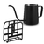 Kit Leiteira Bico Fino e Porta Guardanapos Black Cozinha