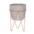 Kit Vaso Em Cimento Com Suporte Rose Gold Decoração 2 Peças - comprar online