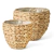 Kit Cachepot Em Fibra Natural Com Protetor Mart 16408