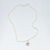 Choker de pérolas barrocas naturais com pingente orgânico pedra citrino