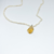 Choker de pérolas barrocas naturais + pingente pedra citrino bruta