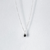 Colar gota zircônia preta - comprar online