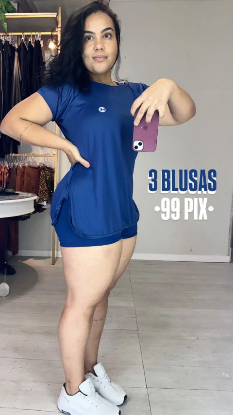 Combo de 3 Blusas Recorte / Tapa Sexo - comprar online