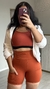 Short canelado bolso canelado terracota - comprar online