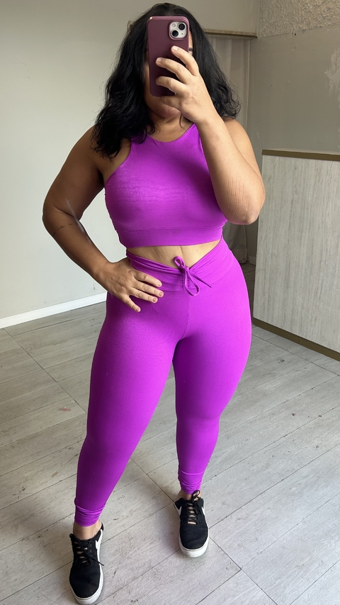 Conjunto Canelado lilas - comprar online