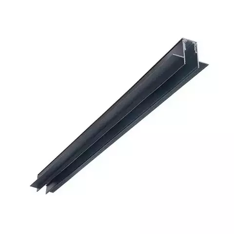TRILHO ELETRIFICADO DE EMBUTIR NO FRAME LINEAR MAGNÉTICO 300X4,8X6,2CM ALUMÍNIO PRETO - OPUS OPS 83656