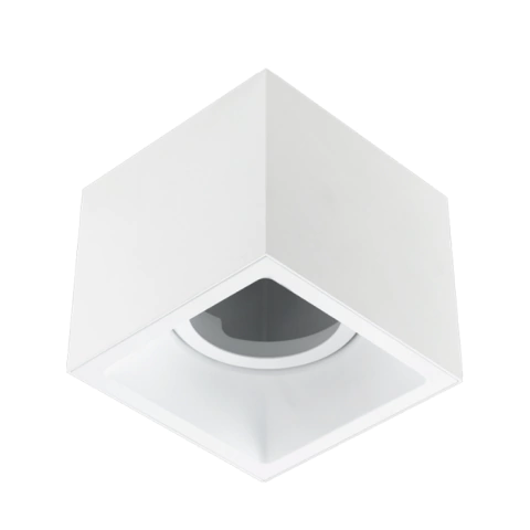 SPOT DE SOBREPOR SQUARE OUT RECUADO QUADRADO FACHO DIRECIONÁVEL AR111 16,4X16,4X14,1CM ALUMÍNIO BRANCO - STELLA STH20935BR - comprar online