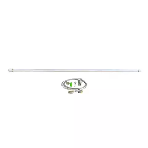 HASTE ALONG. AÇO P/ TRILHO 0,75-1,5M BRANCO- BRILIA 313804