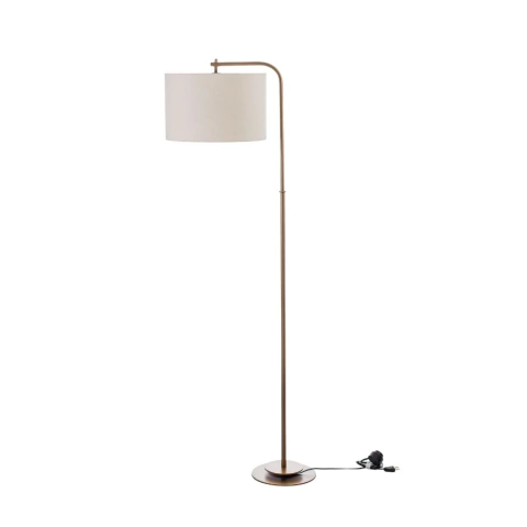 LUMINÁRIA DE CHÃO PISO CAPRI ARTICULADO 160X38X56CM METAL E TECIDO - FOCO METALLO CO 307