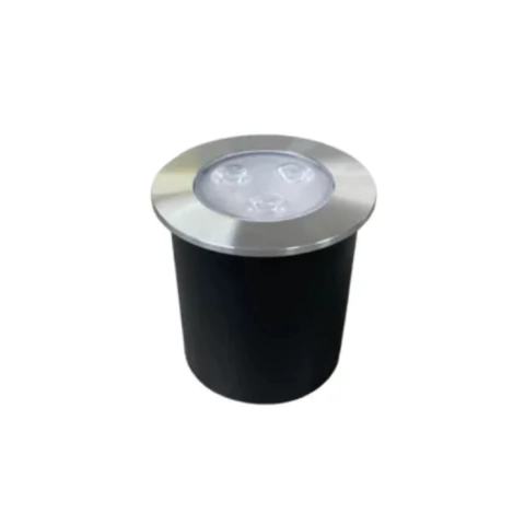 MINI BALIZADOR PRETO E PRATA 1W BRANCO QUENTE 5.2 CM - ATP 4029