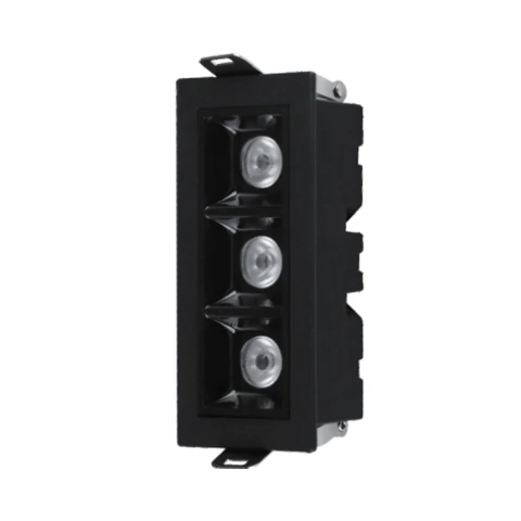 SPOT FOCCO EMBUTIR 6W 4000K 24° PRETO QUADRADO 480L IP20 IRC90 - GAYA 7243 - comprar online