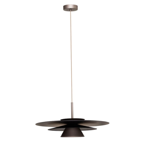 PENDENTE PLIE CUPULA 04/01/03/05 DIAM. 600X140MM 45 GRAUS 7W 2700K 127/220V - NEWLINE PD02041LED27 - comprar online