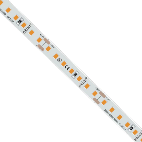 FITA LED 2835 140LEDS/M 24V 5W/M IP68 2700K IRC>95 425LM/M 10M/ROLO - EKLART EKF5105HL9568