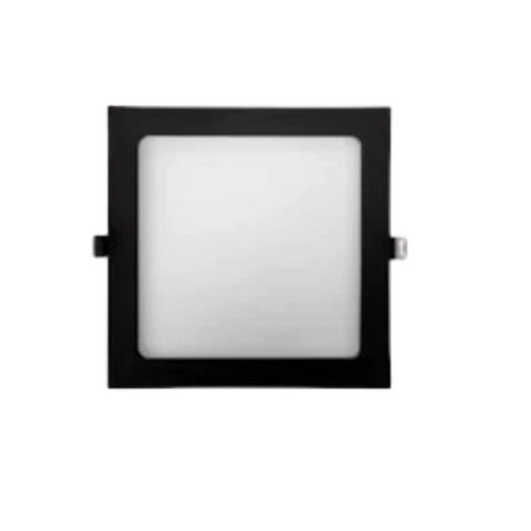 PAINEL LUMINÁRIA DE EMBUTIR LED RECUADO 3000K 12W BIVOLT 17,6X17,6CM ABS PRETO - OPUS OPS 85353