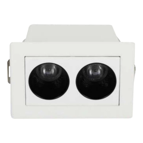 SPOT DE EMBUTIR LED DOWNLIGHT ASHOK RETANGULAR 3000K 4W BIVOLT 8,6X4,6CM ALUMÍNIO BRANCO - ASTRALED DL-7208