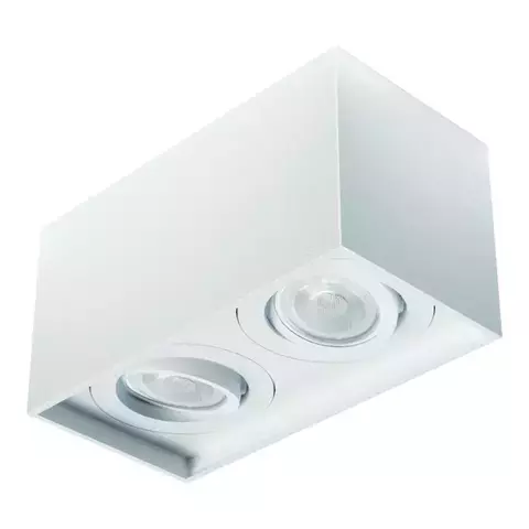 SPOT DE SOBREPOR SURA FACE RECUADA RETANGULAR DUPLO PAR20 14X25,1X12,8CM ALUMÍNIO - REVOLUZ RI-S2216/2 - comprar online