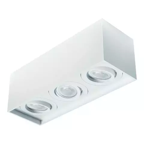 SPOT DE SOBREPOR SURA FACE RECUADA RETANGULAR TRIPLO PAR20 14X37,3X12,8CM ALUMÍNIO - REVOLUZ RI-S2216/3 - comprar online