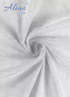 Tecido de Linho com Algodão. Composição 55% Linho 45% Algodão. Largura 1,40m. Gramatura: 120