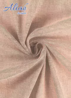 Linho com Algodão Ecológico Rosa Bebê