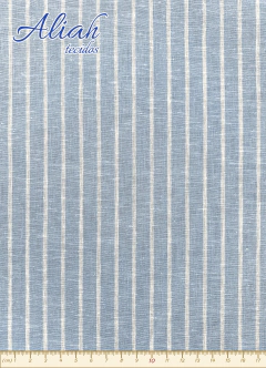 Tecido de Linho com Algodão Italiano Fio Tinto. Composição 55% Linho 45% Algodão. Gramatura: 132 Gr/m². Largura: 1,40m