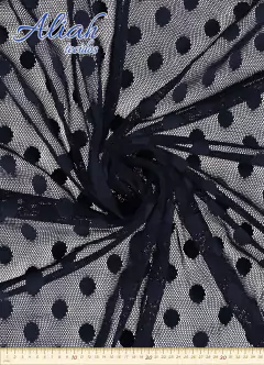 Tecido de Malha Tule Poá. Composição: 100% Poliéster Largura: 1,50 m