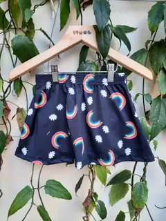 SAIA SHORT ARCO IRIS PRETO