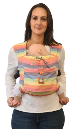 Levinho Ajustável Bebê Sarja Cruzada Arco-íris