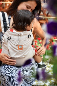 Mochila Ajustável Bebê SARJA CRUZADA Areia - comprar online