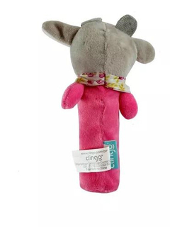 Pelúcia Chocalho Vaquinha Rosa - comprar online