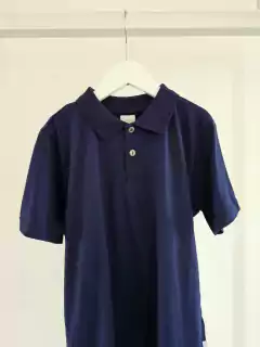 Tam 14 Camisa Polo 2 Botões Marinho