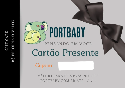 Cartão Presente - Gift Card - Vários Valores