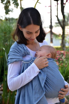 Sling de Argolas Sarja Cruzada Jeans na internet