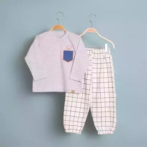 Conjunto Grid Dog 18 meses