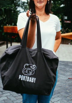 Sacola com zíper Grafite PortBaby na internet